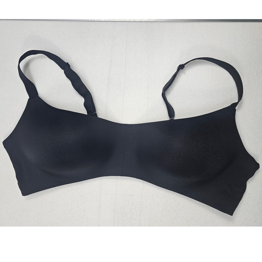 Hanes Black‎ Full Coverage Comfort Wirefree Bra Plus Size 2XL 2TG